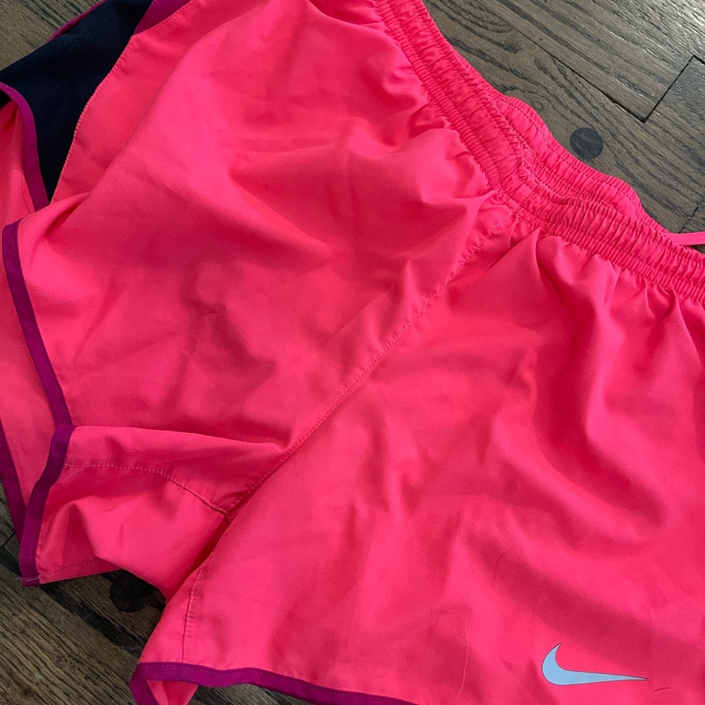 Nike Women's Athletic Shorts - Pink and Black